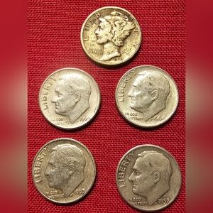 Vintage Silver Coins Collection
